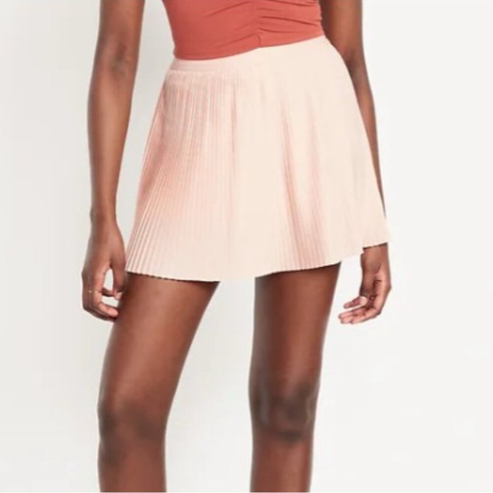 Old Navy Extra High-Waisted StretchTech Micro-Pleated Skort Crystalline L